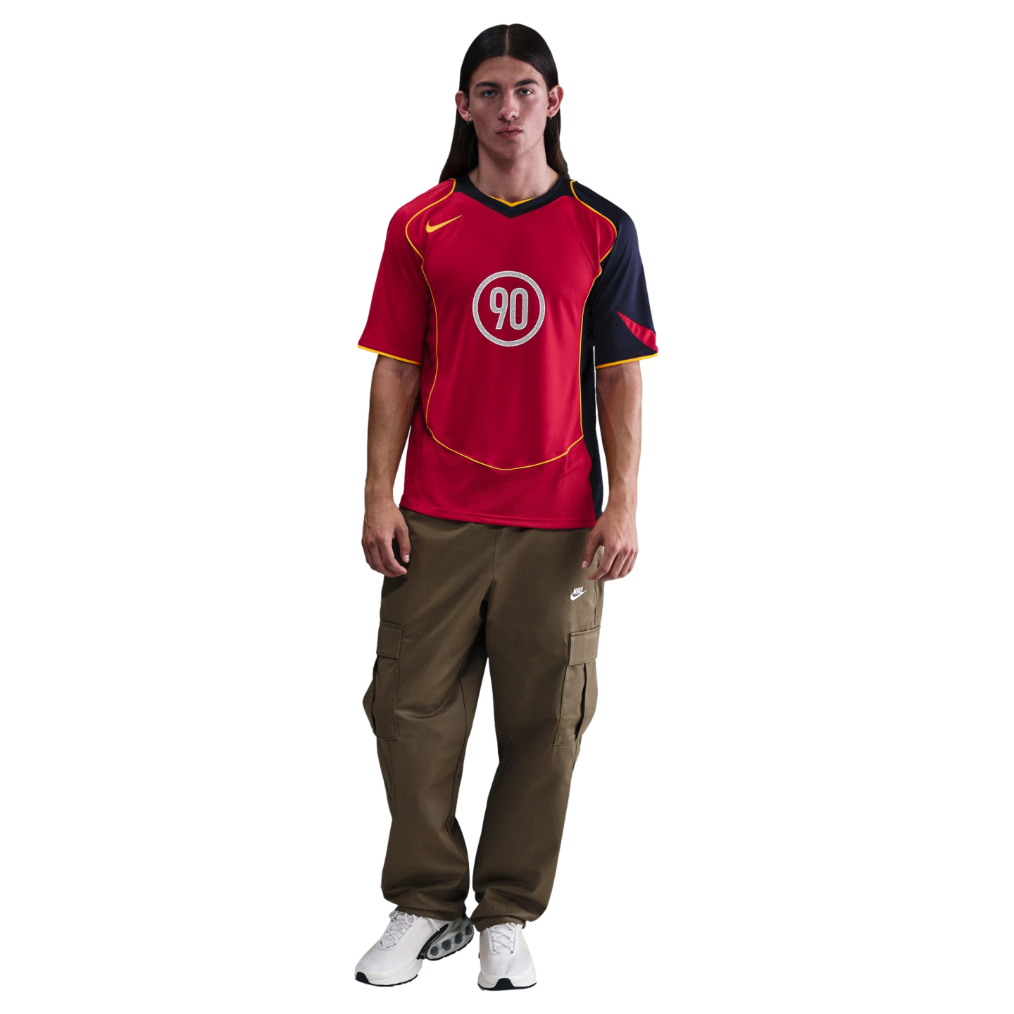 Nike T90 Jersey Soccer IB4208-687 Red Nike T90 Jersey Soccer IB4208-687 Red