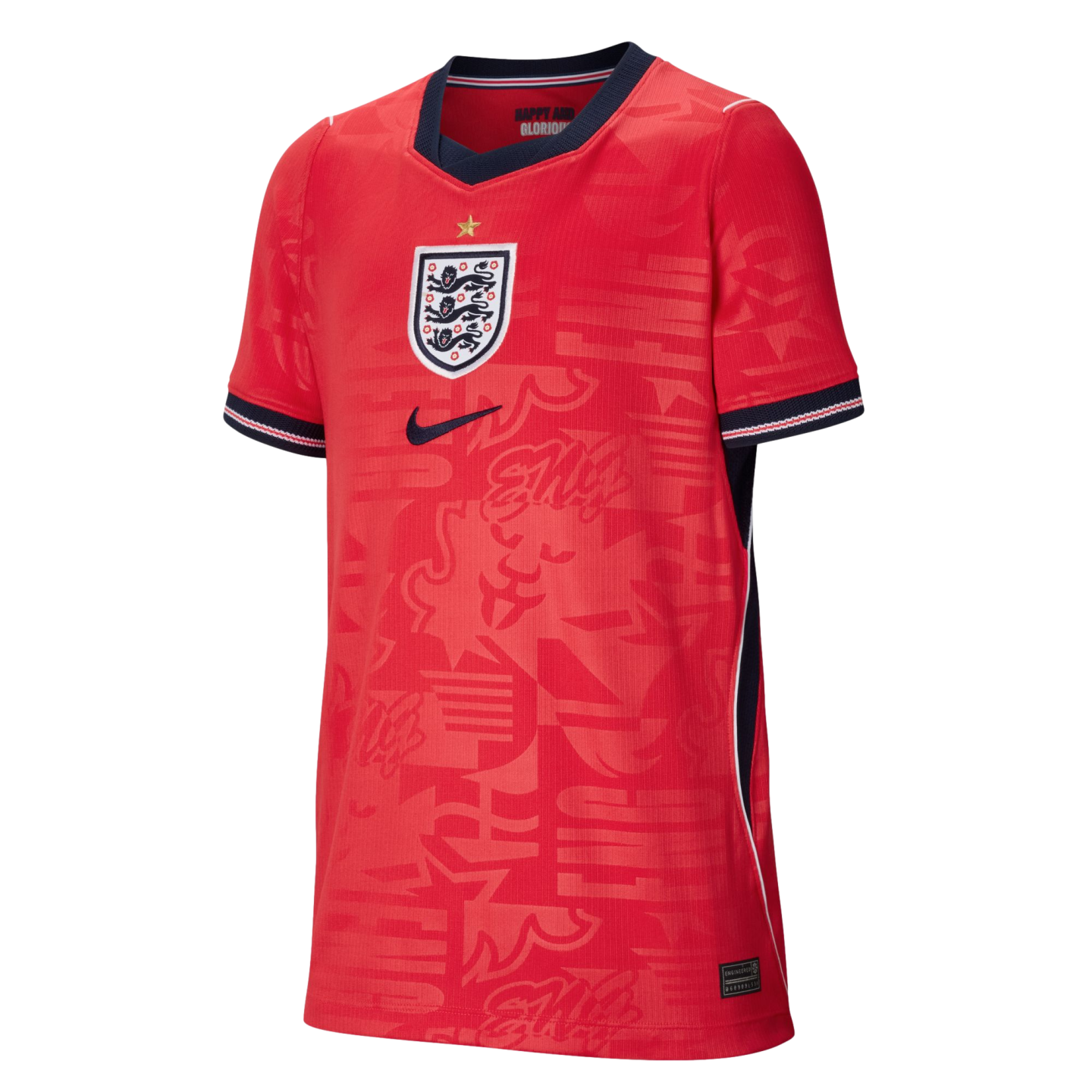 英国サッカーユニフォーム England 2026 Youth Away Jersey Soccer IB5197-624 Red
