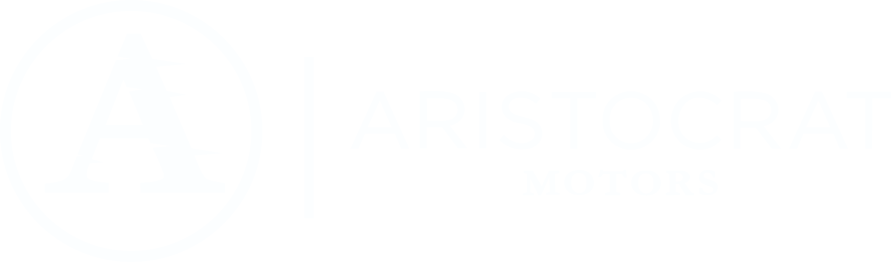 Aristocrat Motors logo featuring a stylized 'A' inside a circle on the left and the company name on the right, separated by a vertical line.