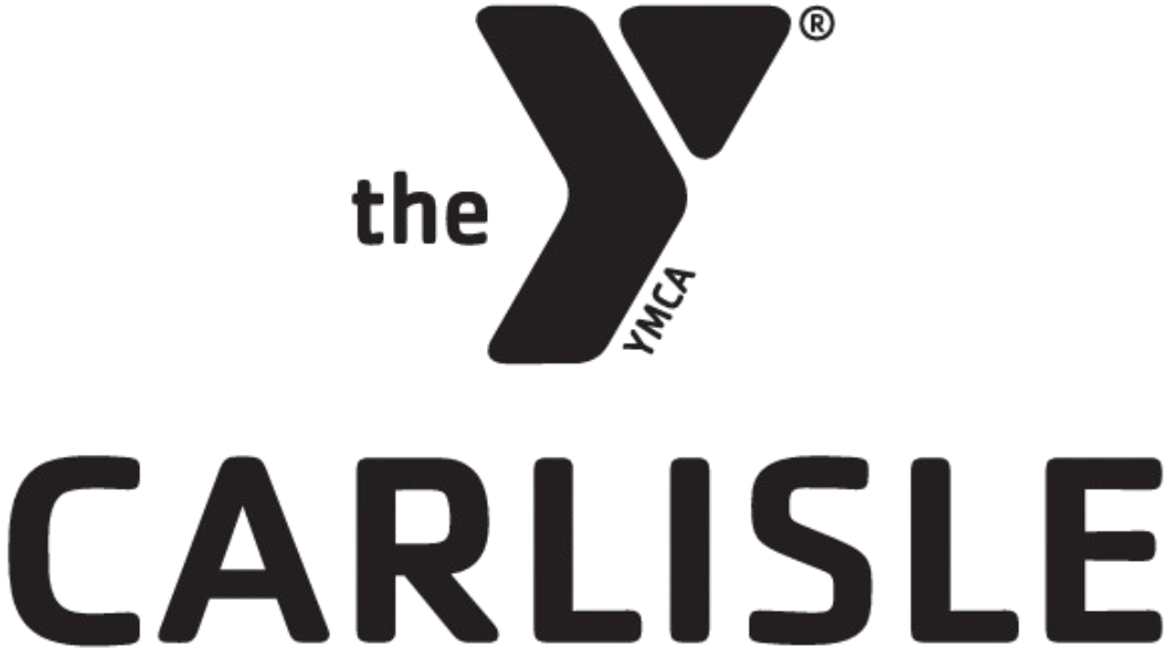 Logo for the Carlisle YMCA, featuring the organization's stylized "Y" symbol above the word "CARLISLE" in large, bold, uppercase letters.