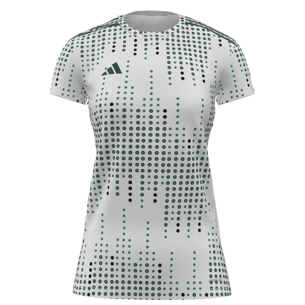 adidas Women Custom Graphic 25 Jersey Castro Valley SC - White
