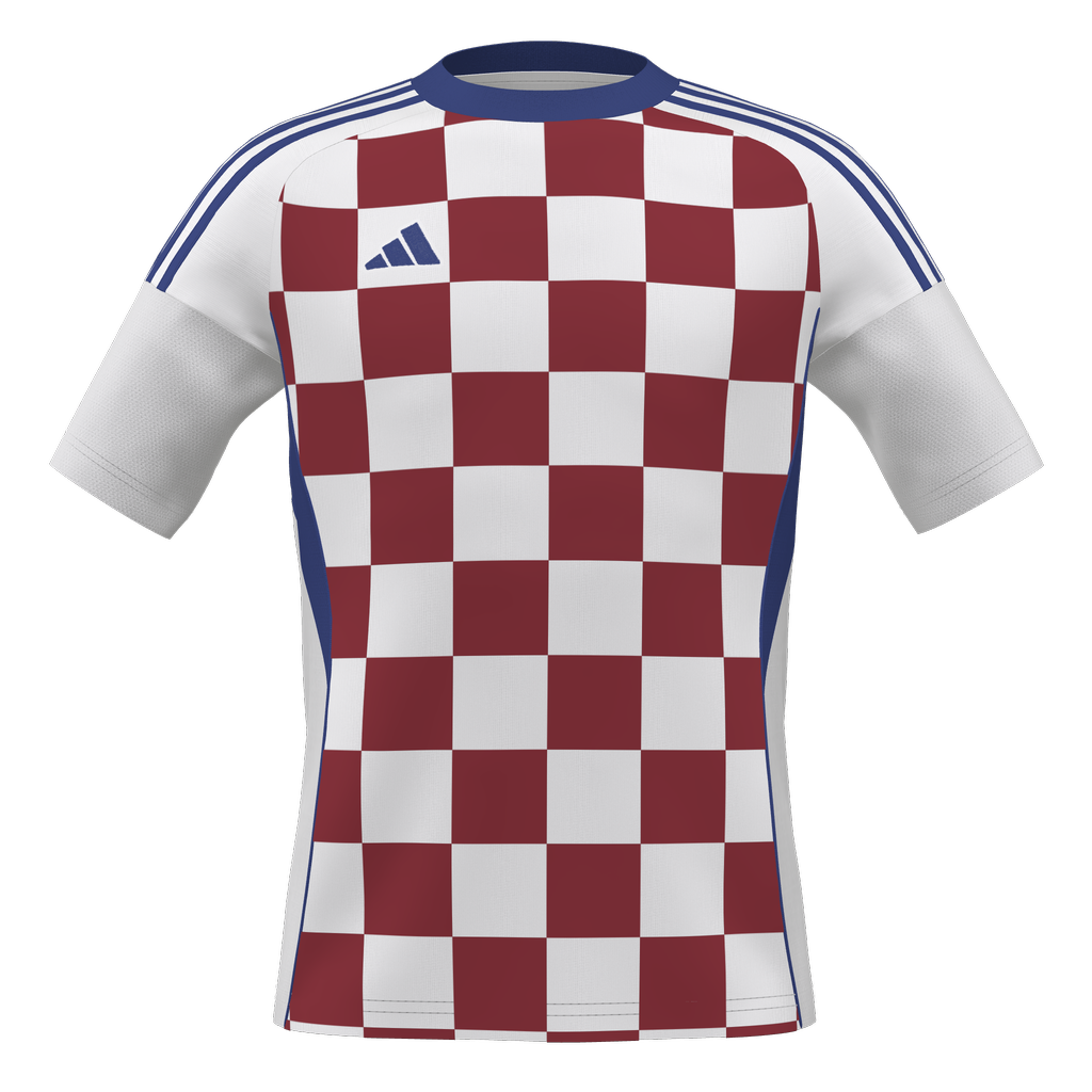 adidas Youth Tiro 25 Competition Custom Jersey (CRO) - White