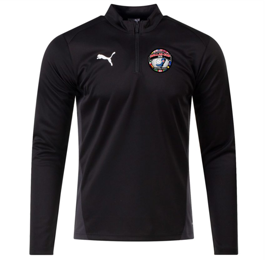 トップス QP Dallas Cup 2026 Puma Team Goal 1/4 Zip Top - Black
