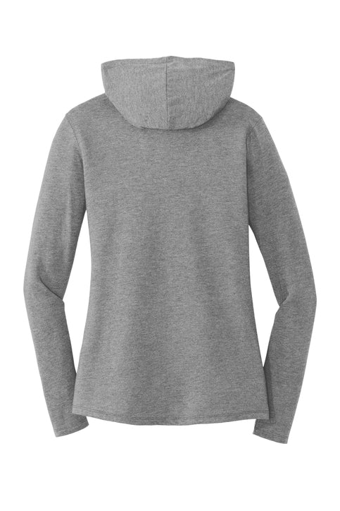 District Lightweight Women's Tri Blend Hoodie - Grey Frost