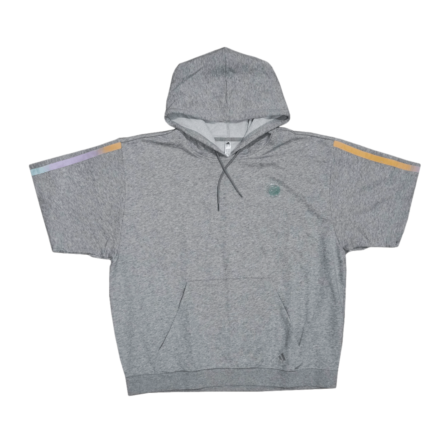 Adidas Donovan Mitchell Short Sleeve Hoodie - Grey HB6758