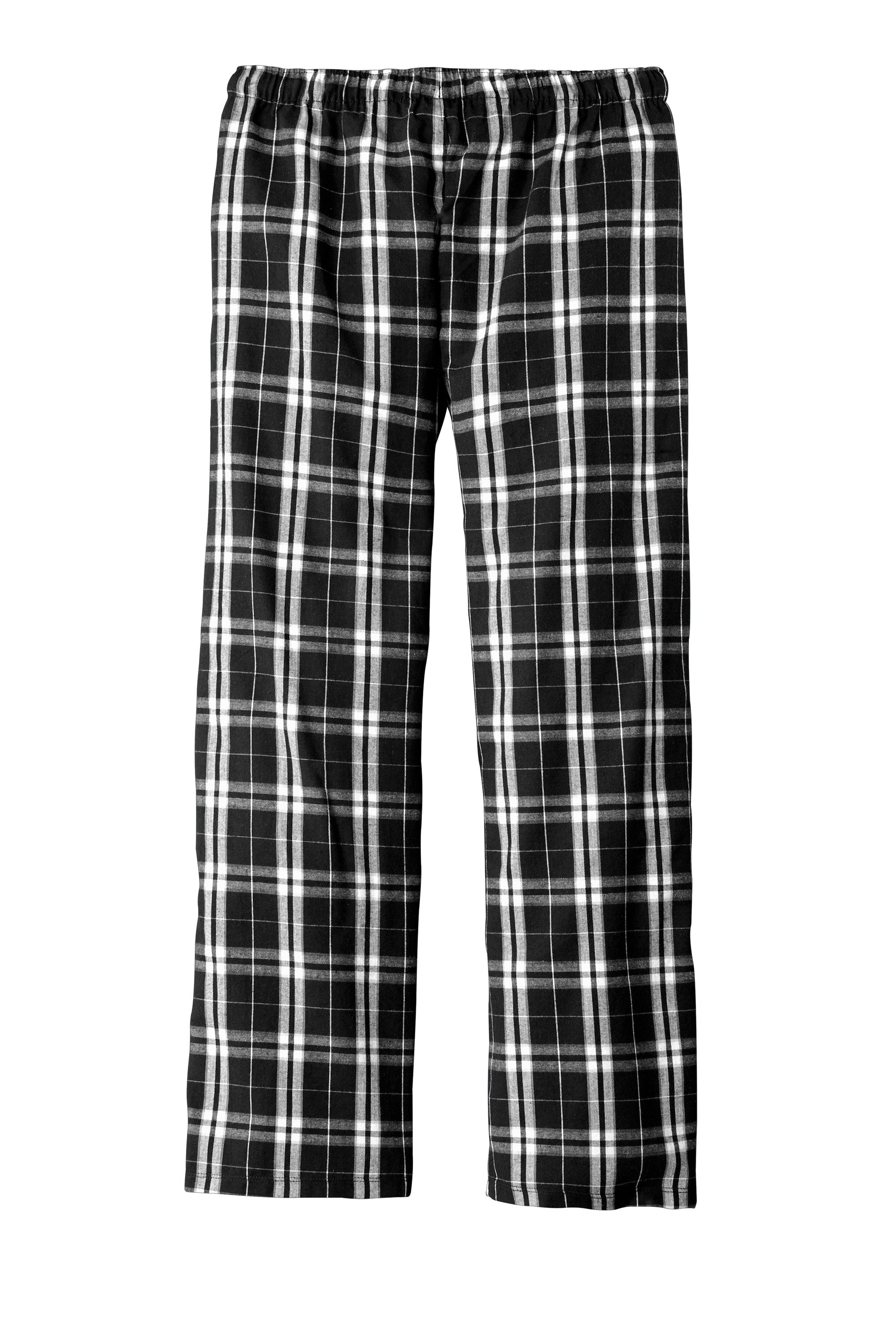 District Flannel Plaid Pant-Women DT2800- Black