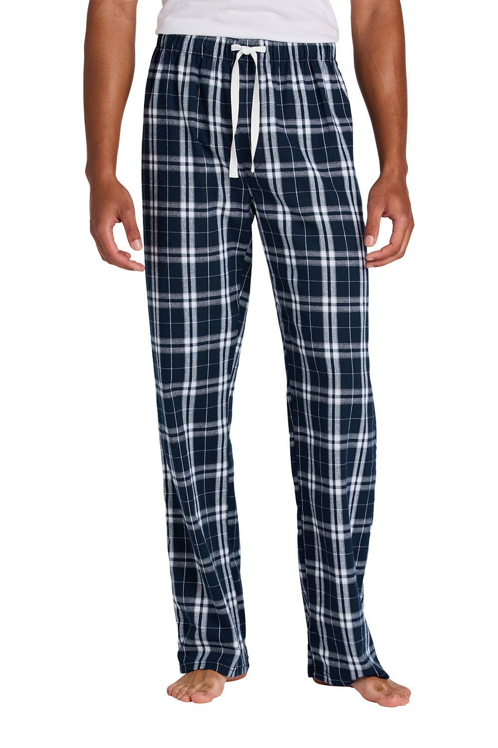District Flannel Plaid Pant-DT1800- Navy