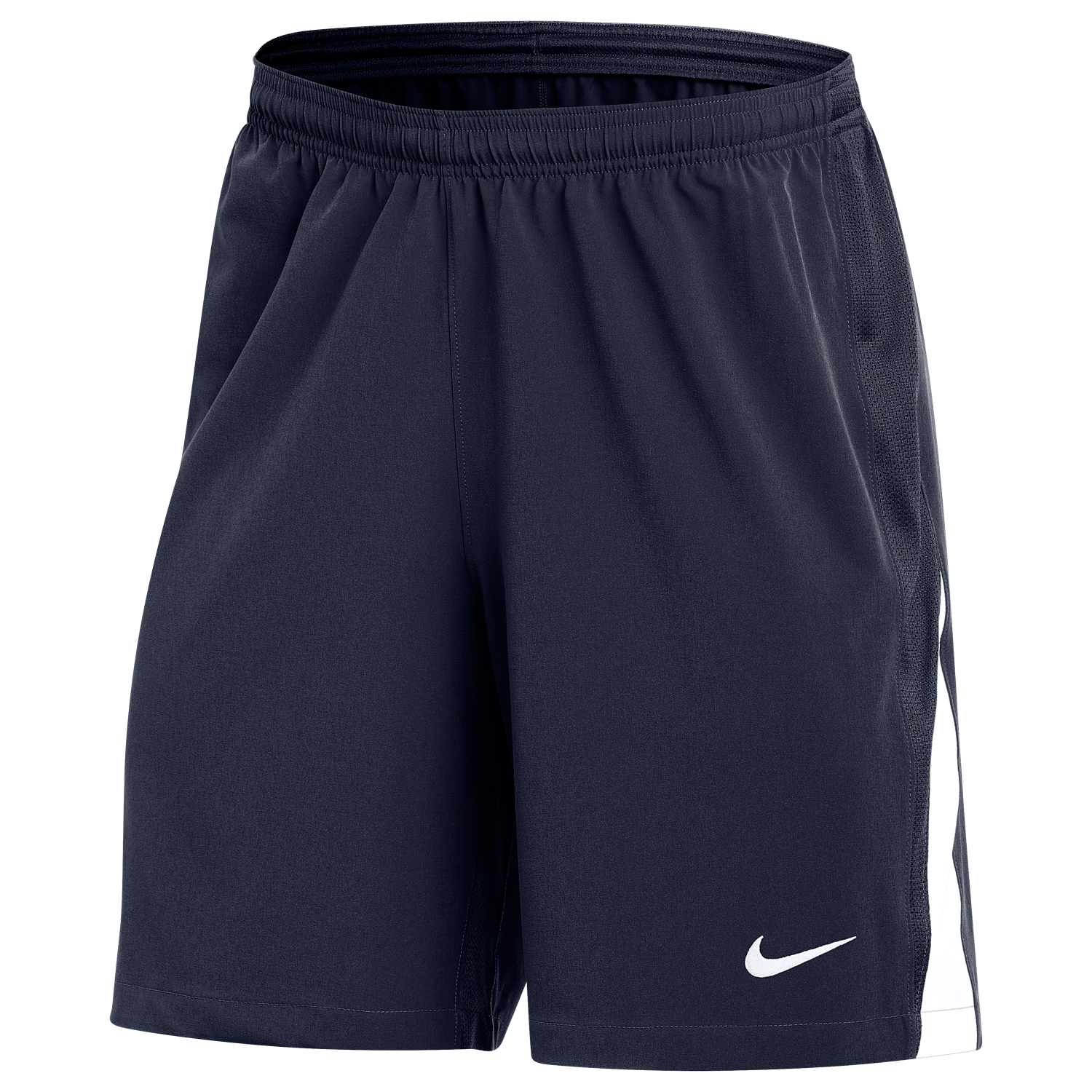 navy nike woven shorts