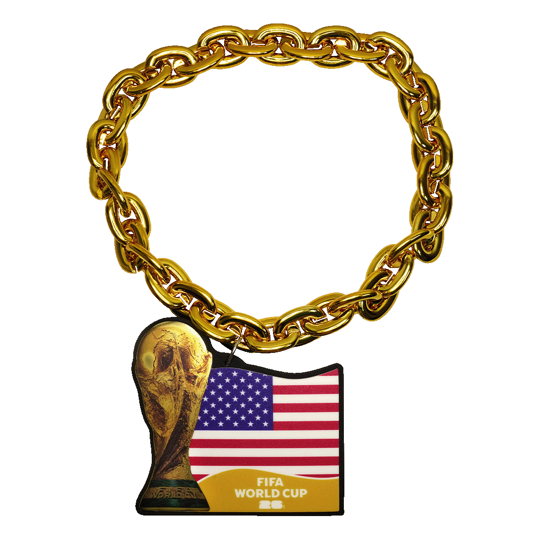 World Cup 2026 USA Host Country Fan Chain Soccer F26-BC-0003-US Gold