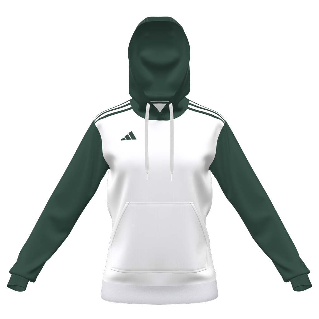 adidas Women's Entrada 22 Custom Hoodie VE - White/Green