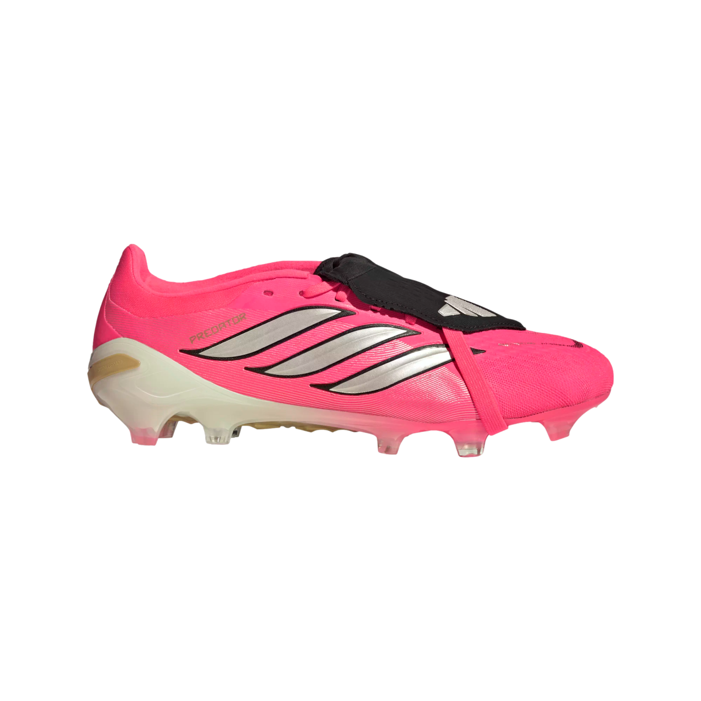 Predator Pro Foldover Tongue Firm Ground Cleats Soccer HQ0015 Pink Predator Pro Foldover Tongue Firm Ground Cleats Soccer HQ0015 Pink