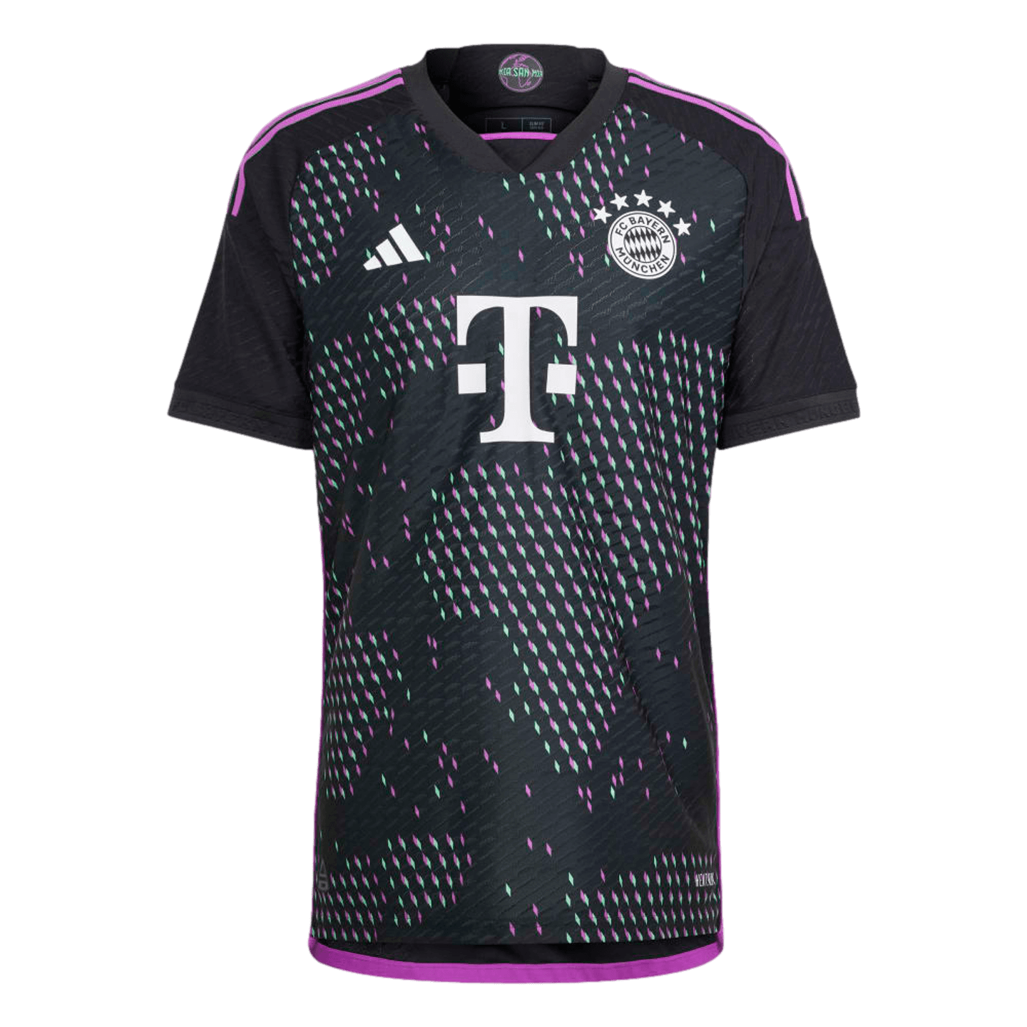 Adidas Bayern Munich 23/24 Authentic Away Jersey Soccer HR6947 Black