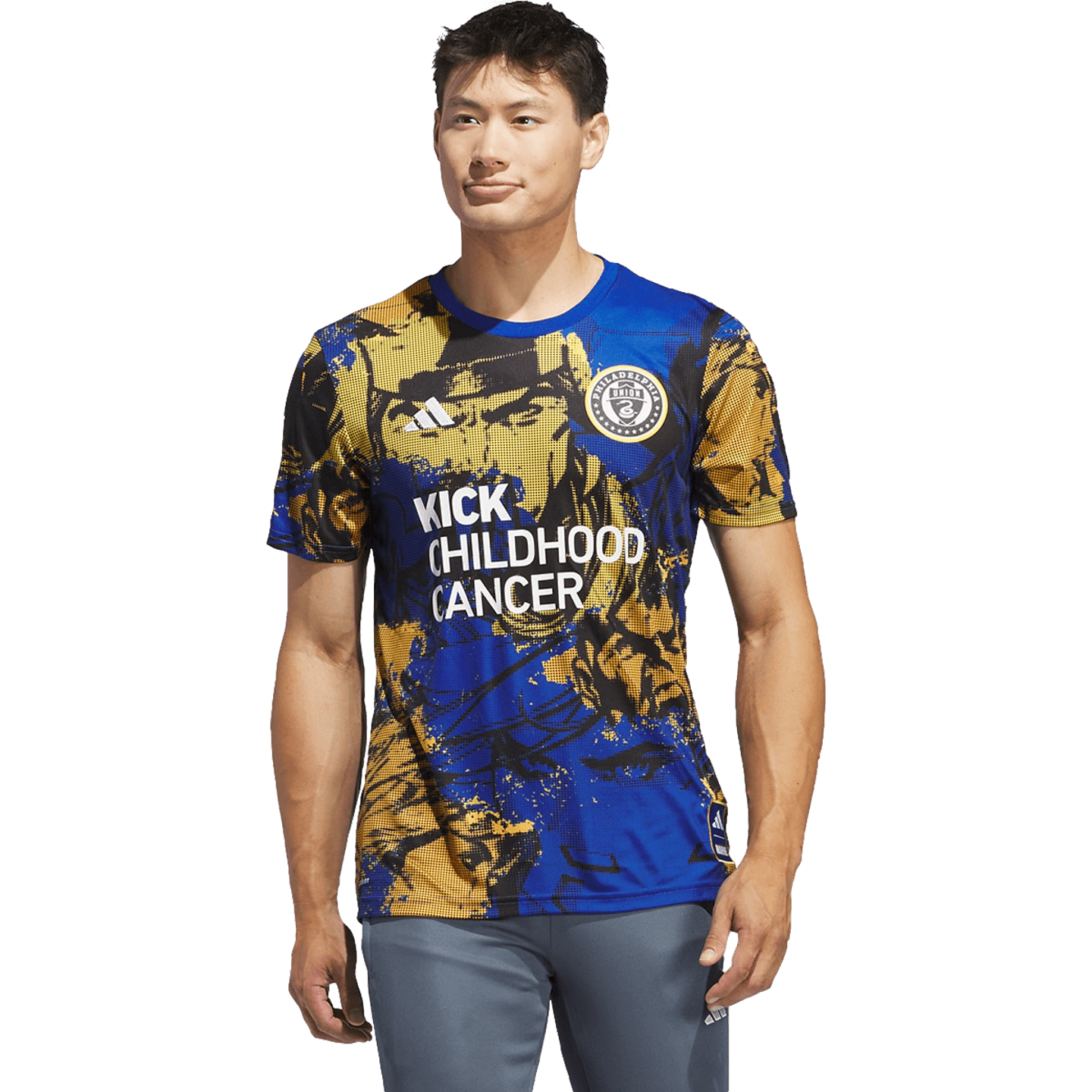 Adidas Philadelphia Union Kick Childhood Cancer Pre-Match Jersey IN3587
