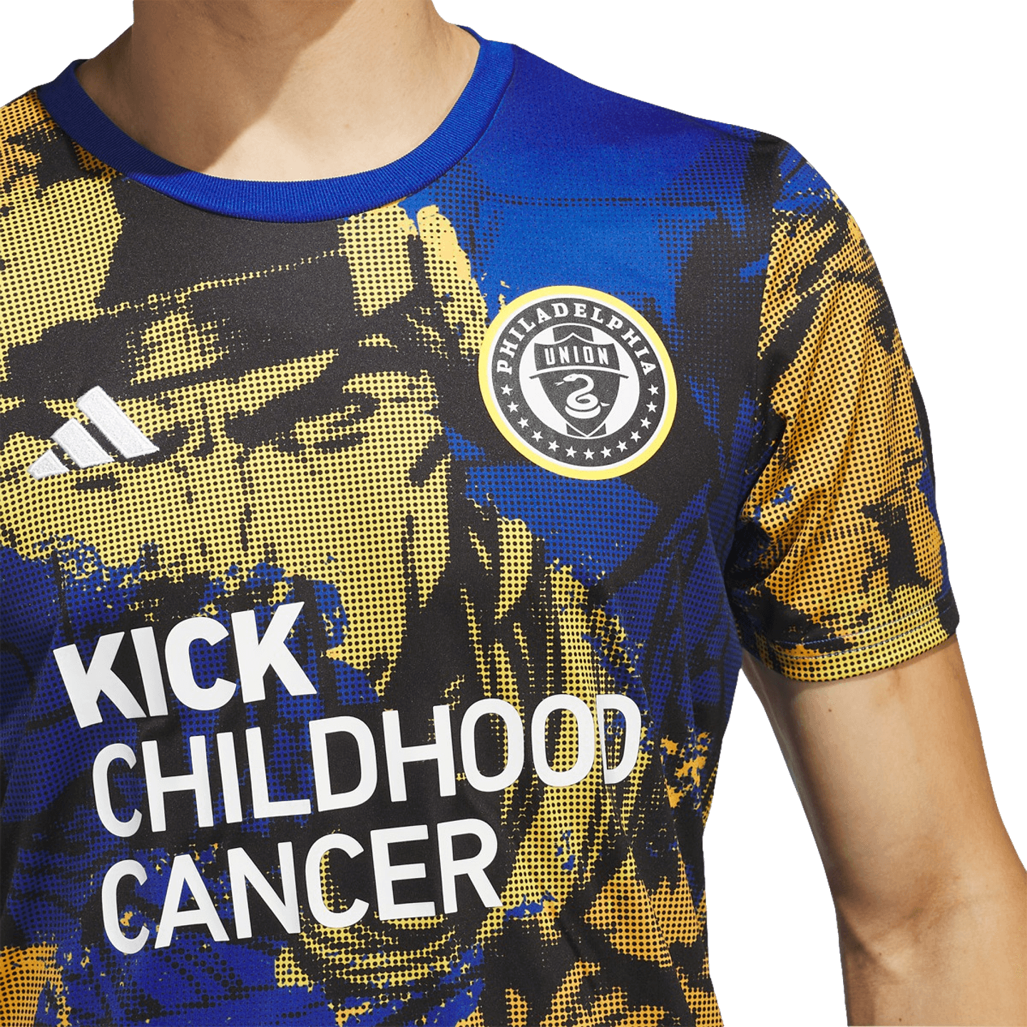 Adidas Philadelphia Union Kick Childhood Cancer Pre-Match Jersey IN3587