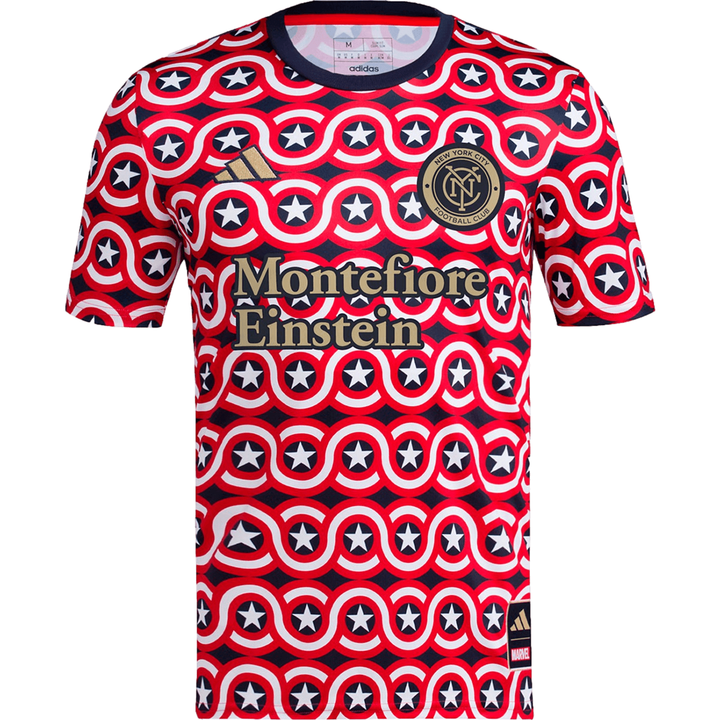 Adidas New York City FC Captain America Pre Match Jersey L