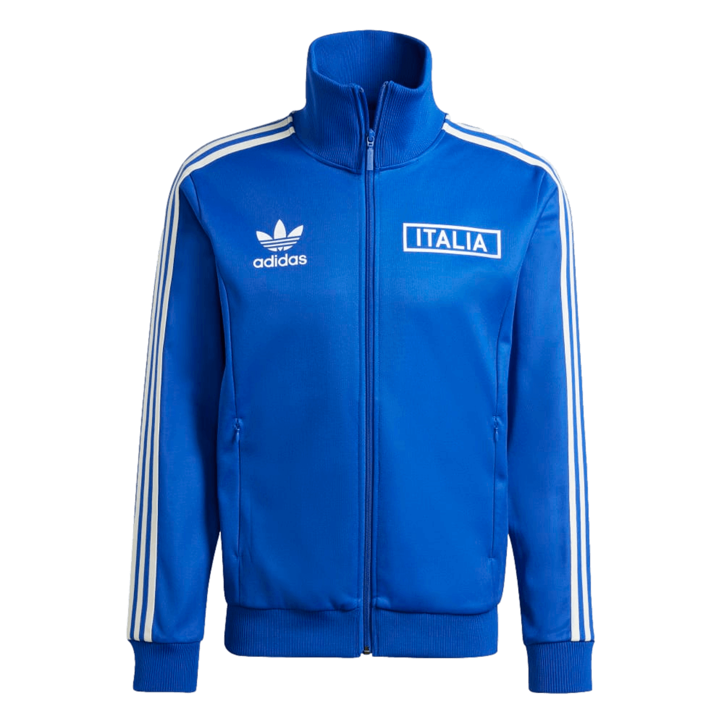 Adidas Italy Beckenbauer Track Top Jacket Soccer IU2122 Blue Adidas Italy Beckenbauer Track Top Jacket Soccer IU2122 Blue
