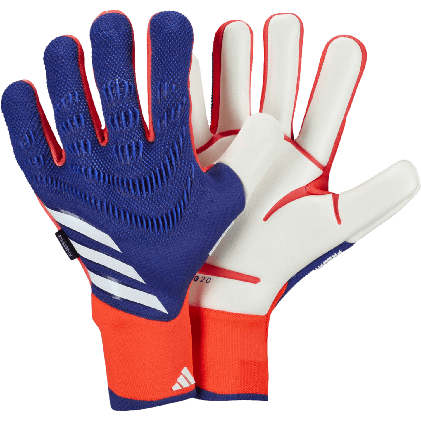 Adidas Predator Pro Fingersave Goalkeeper Gloves Soccer IX3874 Blue Adidas Predator Pro Fingersave Goalkeeper Gloves Soccer IX3874 Blue