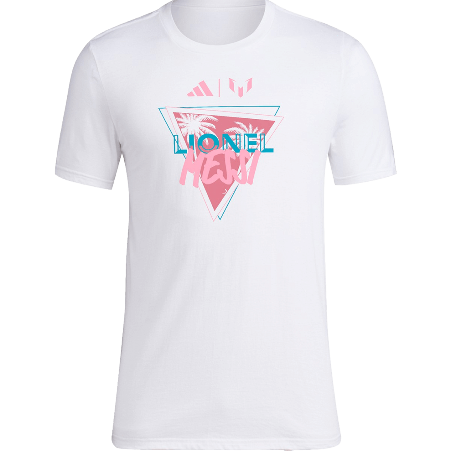 Adidas SS Triangle Palms Messi Tee White XL