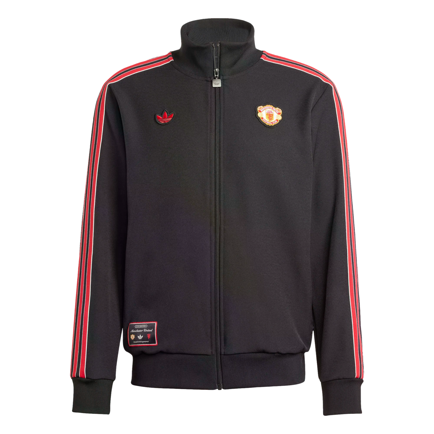 Adidas Manchester United Icon Track Top Jacket Soccer JF0358 Black Adidas Manchester United Icon Track Top Jacket Soccer JF0358 Black
