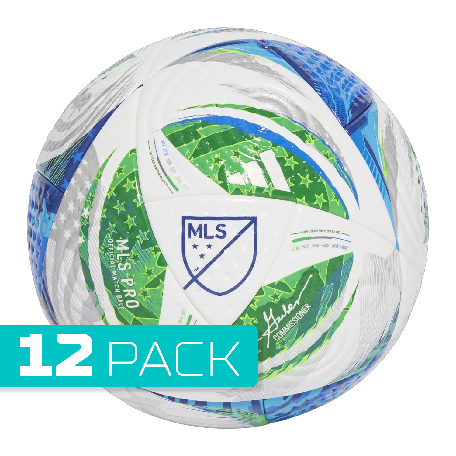 adidas MLS 25 Pro Match Ball - Size 5 (12 Pack)