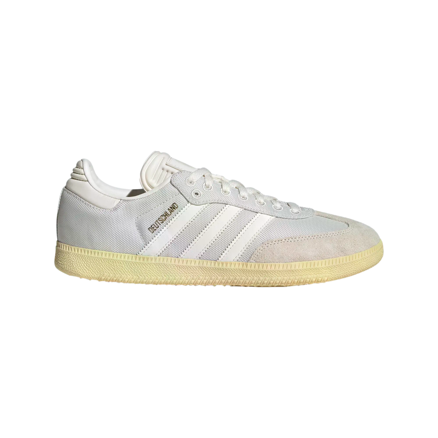 adidas Germany Samba 125th Anniversary Indoor Soccer Shoes (Cloud White/Off White/Almost Yellow) - 10 adidas Germany Samba 125th Anniversary Indoor Soccer Shoes (Cloud White/Off White/Almost Yellow) - 10
