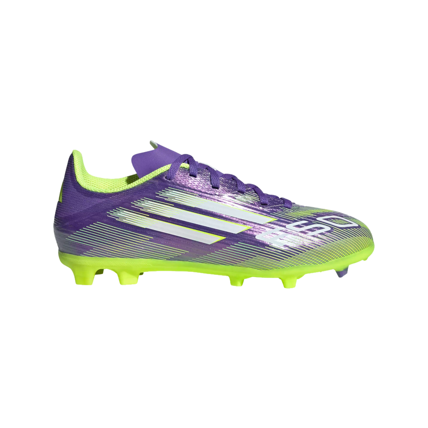 Adidas F50 League Youth Firm Ground Cleats Soccer JH7747 Purple