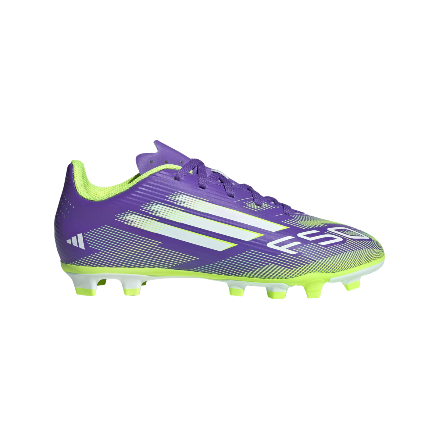 Adidas F50 Club Youth Firm Ground Cleats Soccer JI0030 Purple Adidas F50 Club Youth Firm Ground Cleats Soccer JI0030 Purple