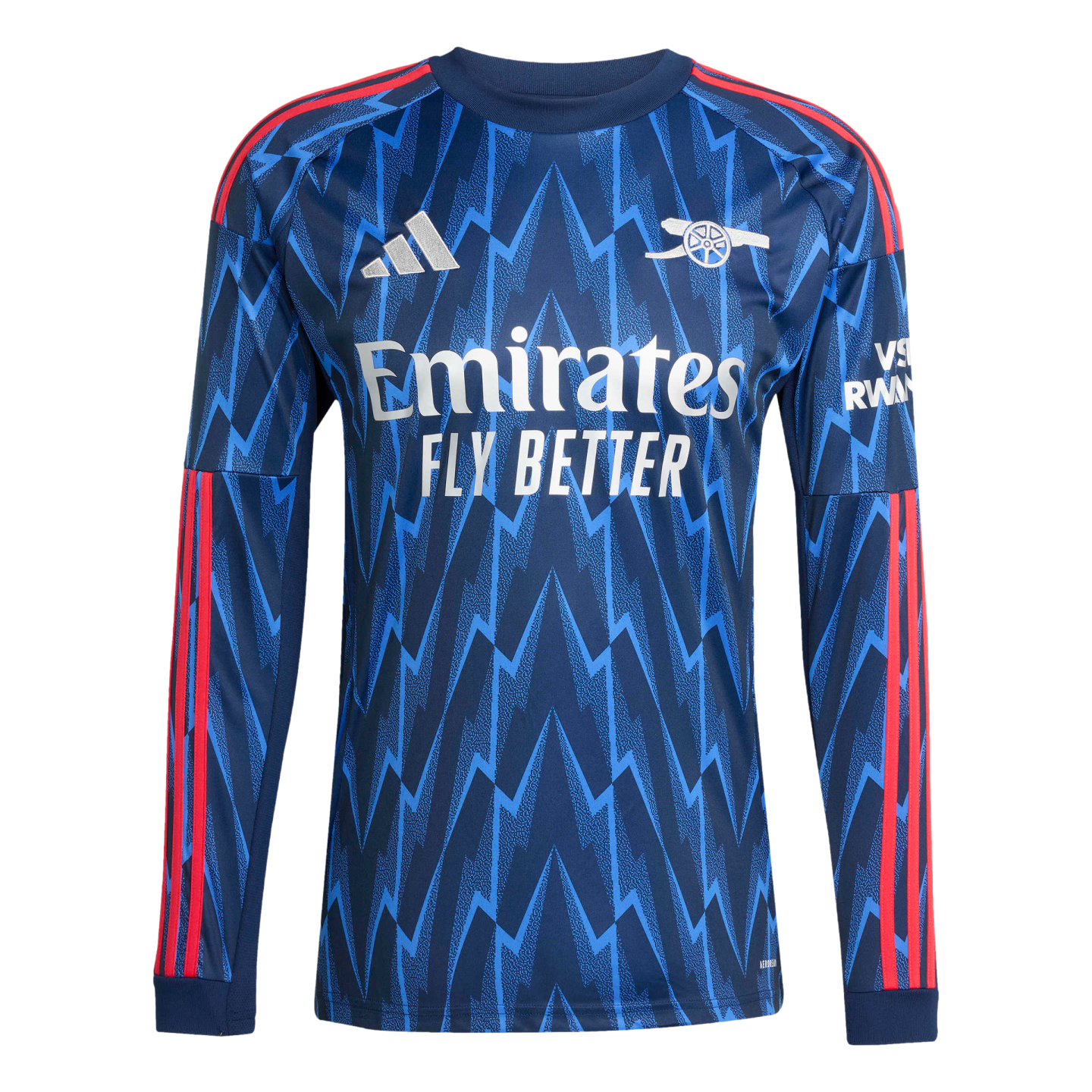Adidas Arsenal 25/26 Long Sleeve Away Jersey Soccer JI9525 Navy Blue - Main Image