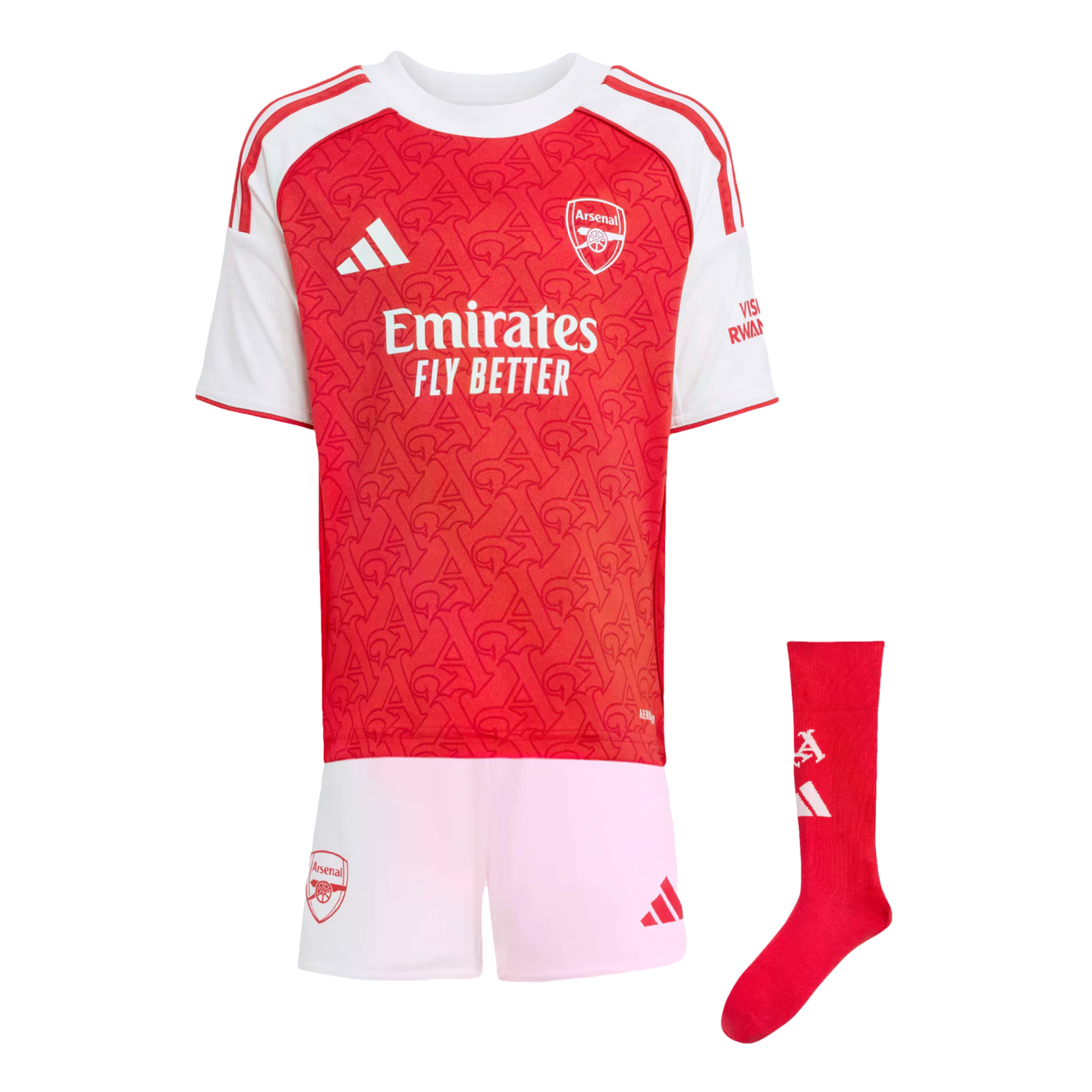 Adidas Arsenal 25/26 Toddler Home Mini Kit Soccer JI9529 Red Adidas Arsenal 25/26 Toddler Home Mini Kit Soccer JI9529 Red
