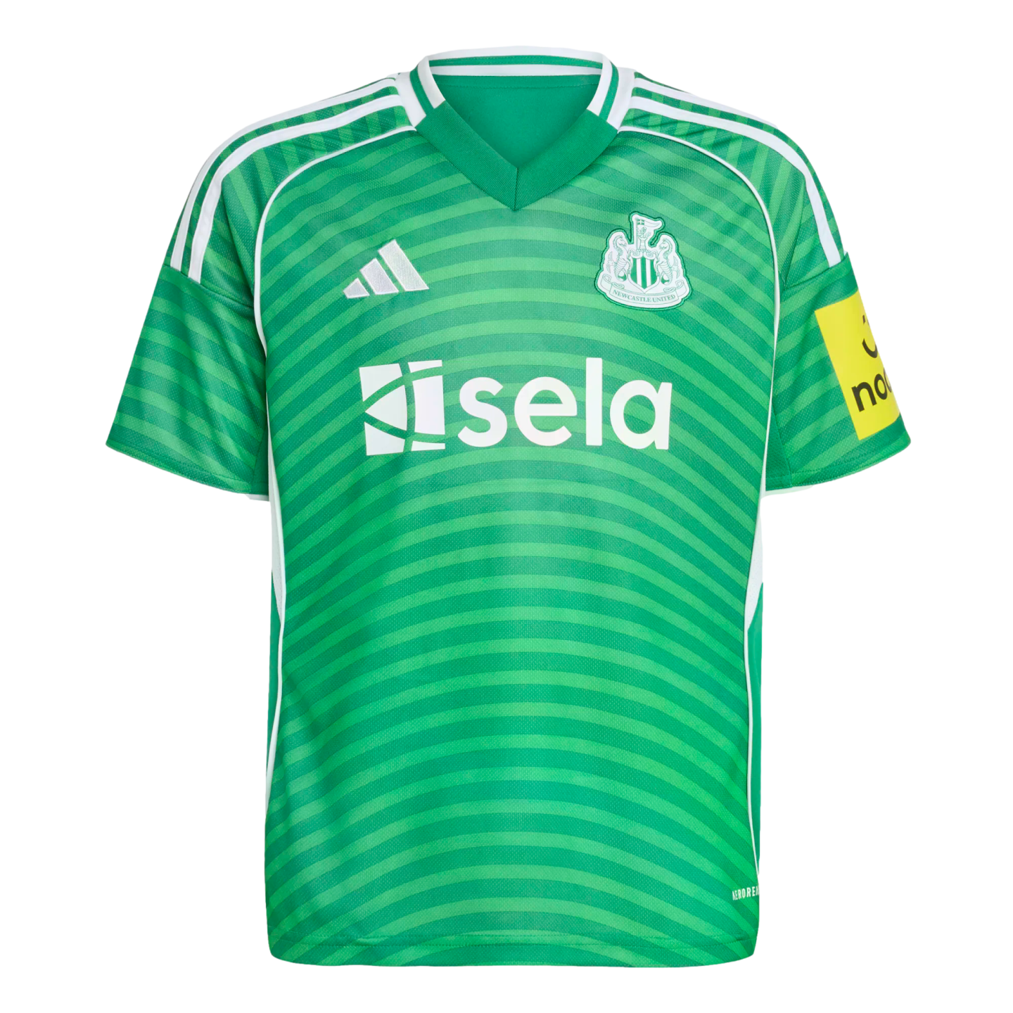 Adidas Newcastle United 25/26 Youth Away Jersey Soccer JJ2240 Green