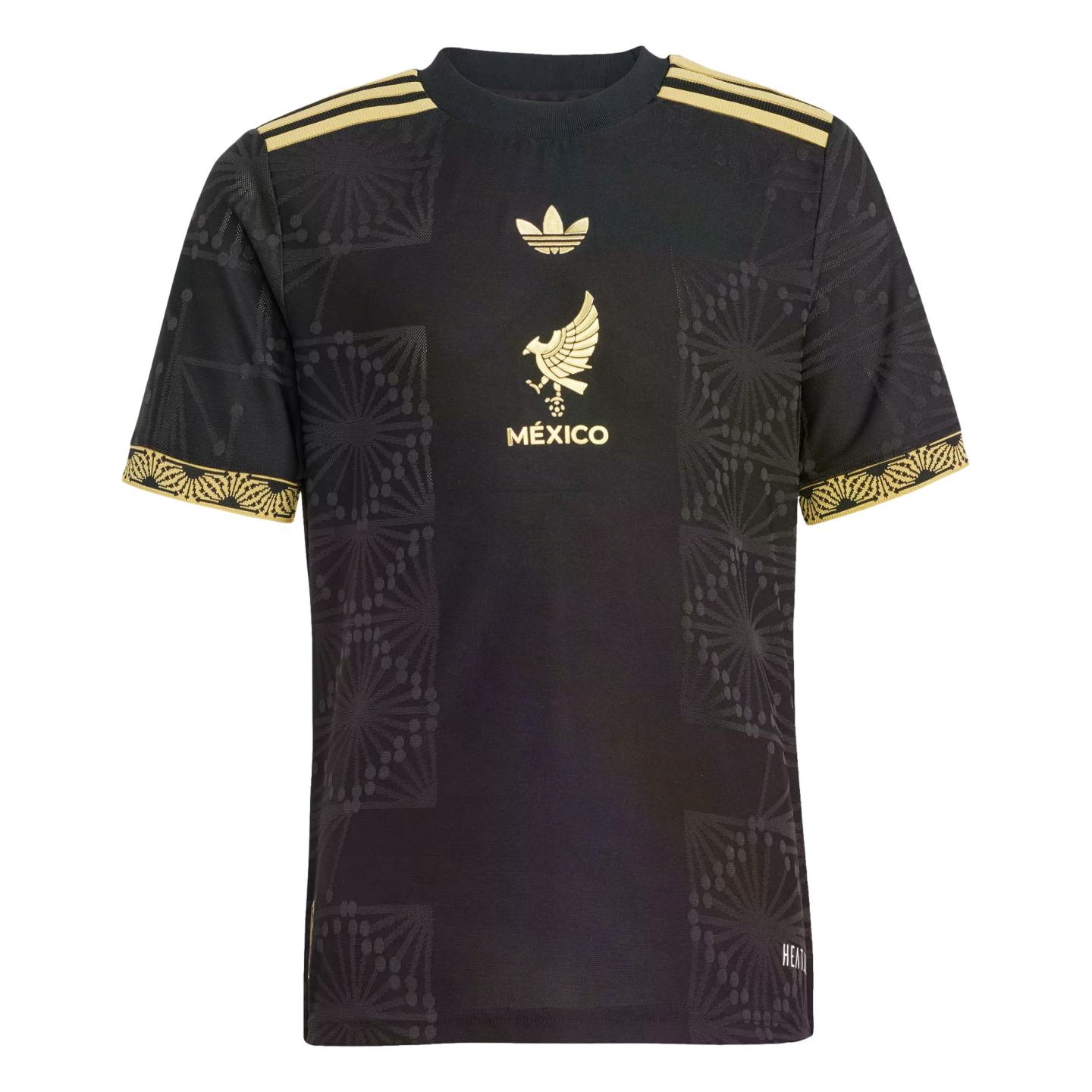 Adidas Mexico 2025 Gold Authentic Youth Jersey JM2535