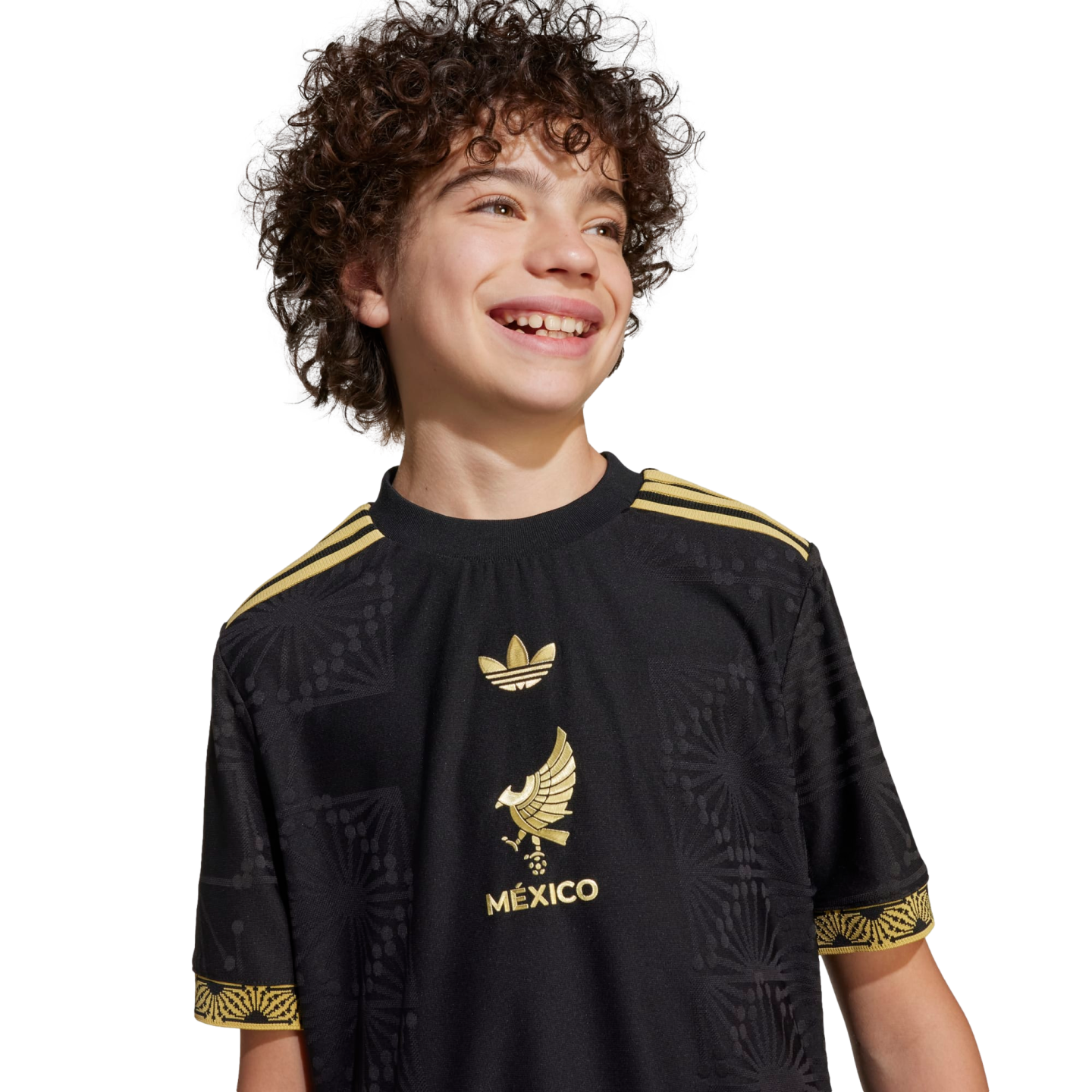 Adidas Mexico 2025 Gold Authentic Youth Jersey JM2535