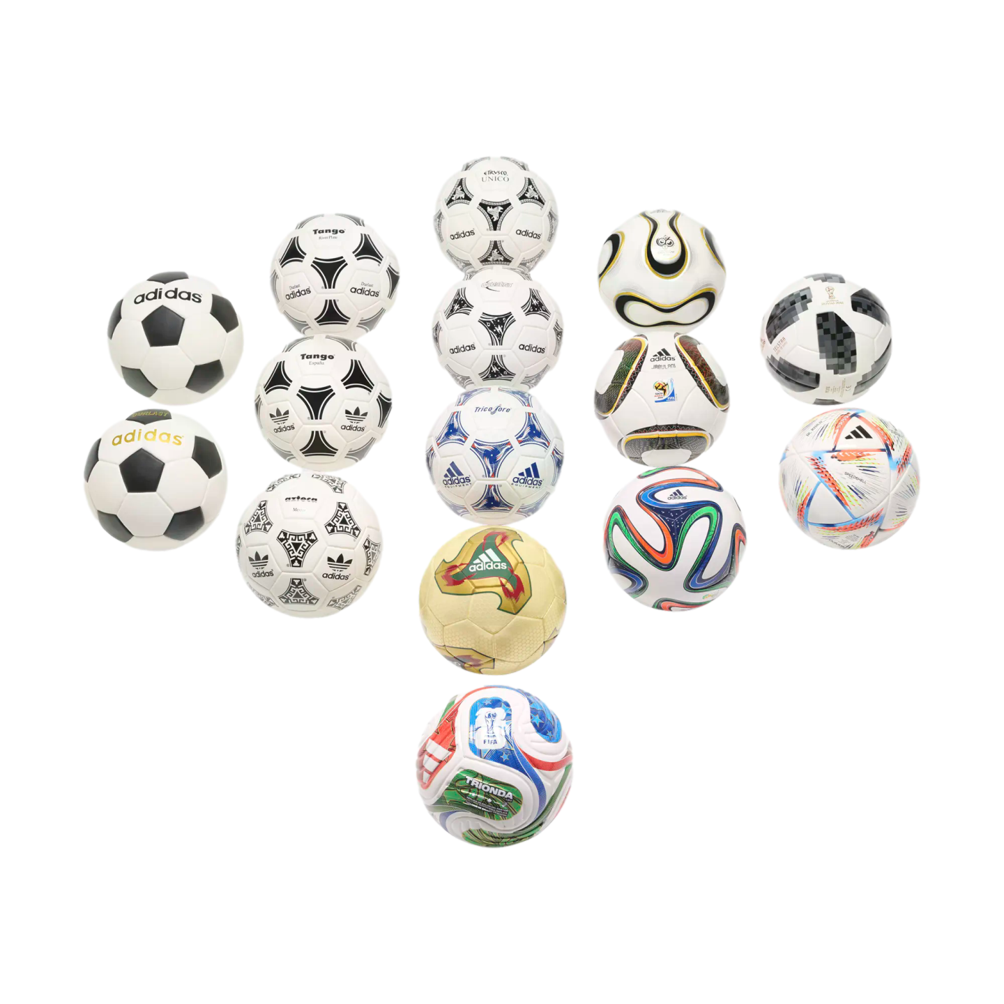 Adidas World Cup Historical Mini Ball Set
