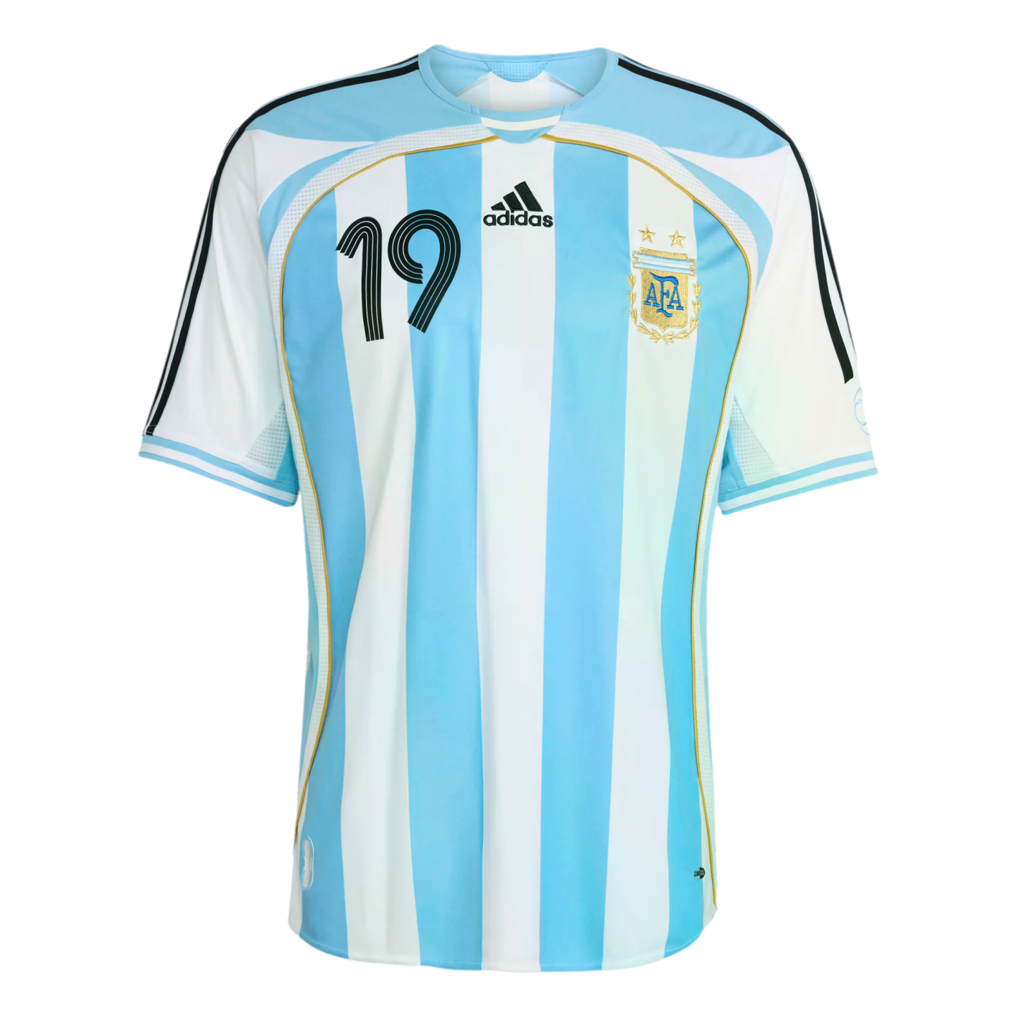 Argentina Retro 2006 Messi Home Jersey Soccer JN3708 White