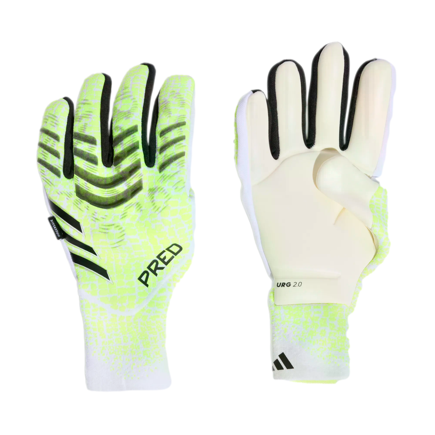 Adidas Predator Pro Fingersave Goalkeeper Gloves Soccer JN5354 Yellow