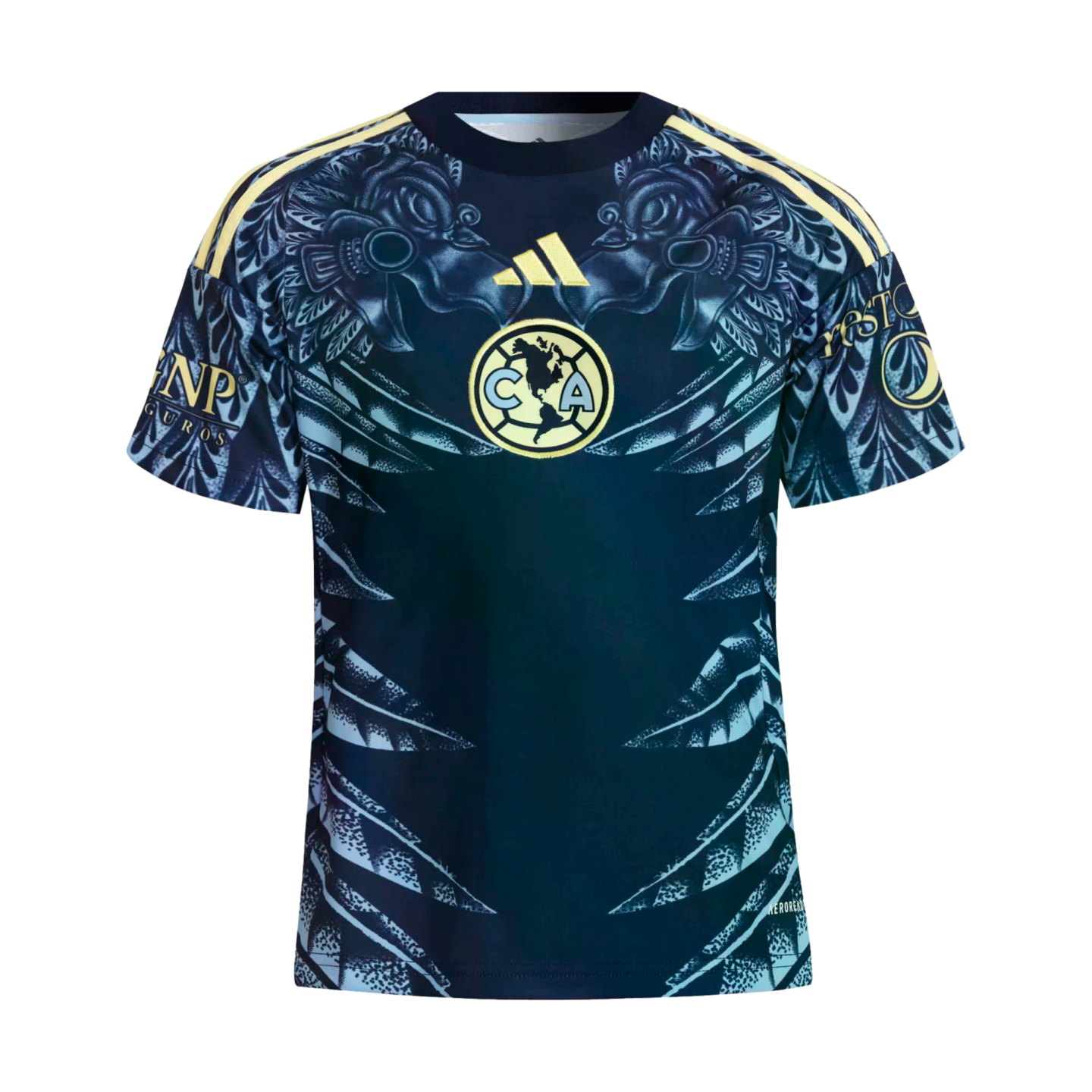 Adidas Club America 25/26 Youth Away Jersey Soccer JN8634 Navy Blue