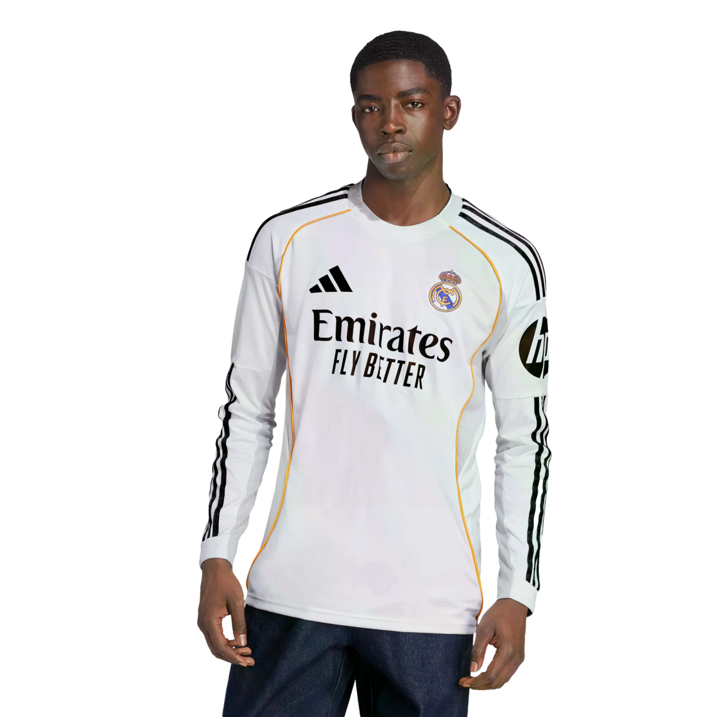 Adidas Real Madrid 25/26 Long Sleeve Home Jersey JN8884