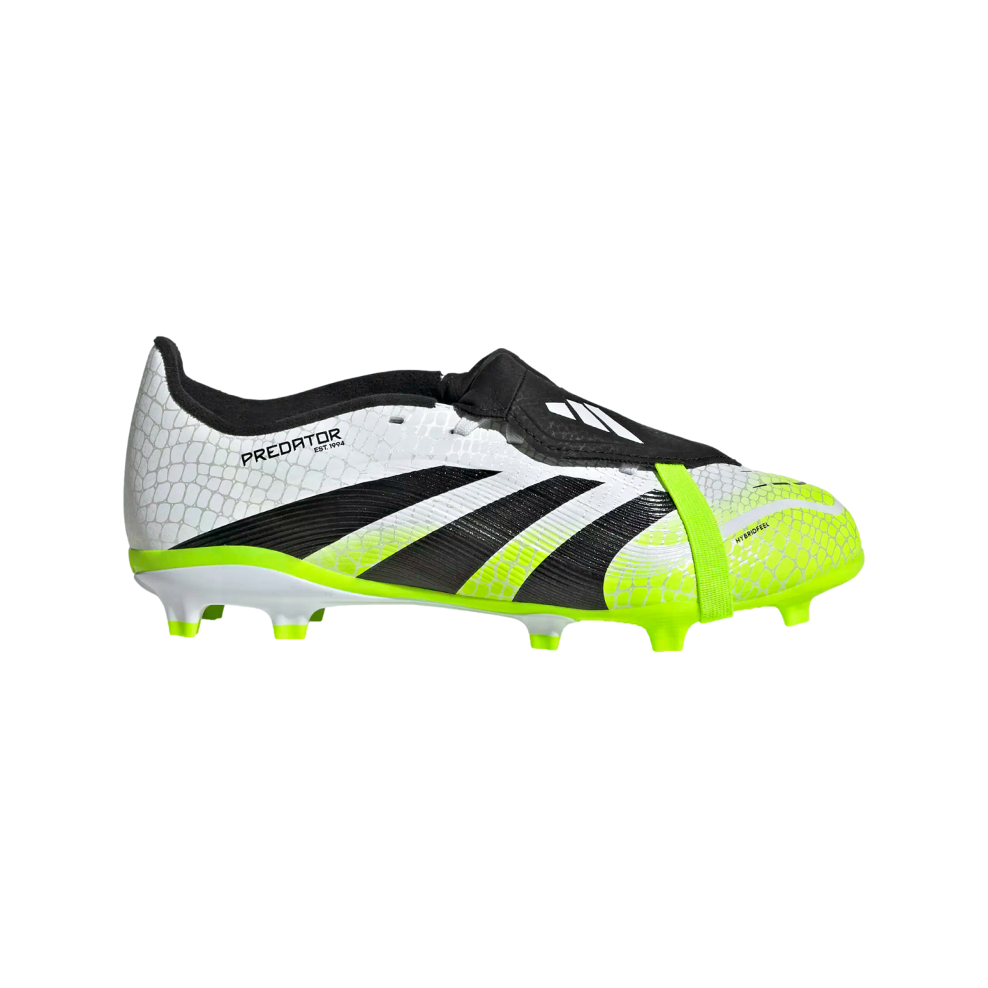 Adidas Predator Soccer Cleats - White and Neon Green adidas Performance PREDATOR LEAGUE FOLD-OVER TONGUE FIRM  main image 4