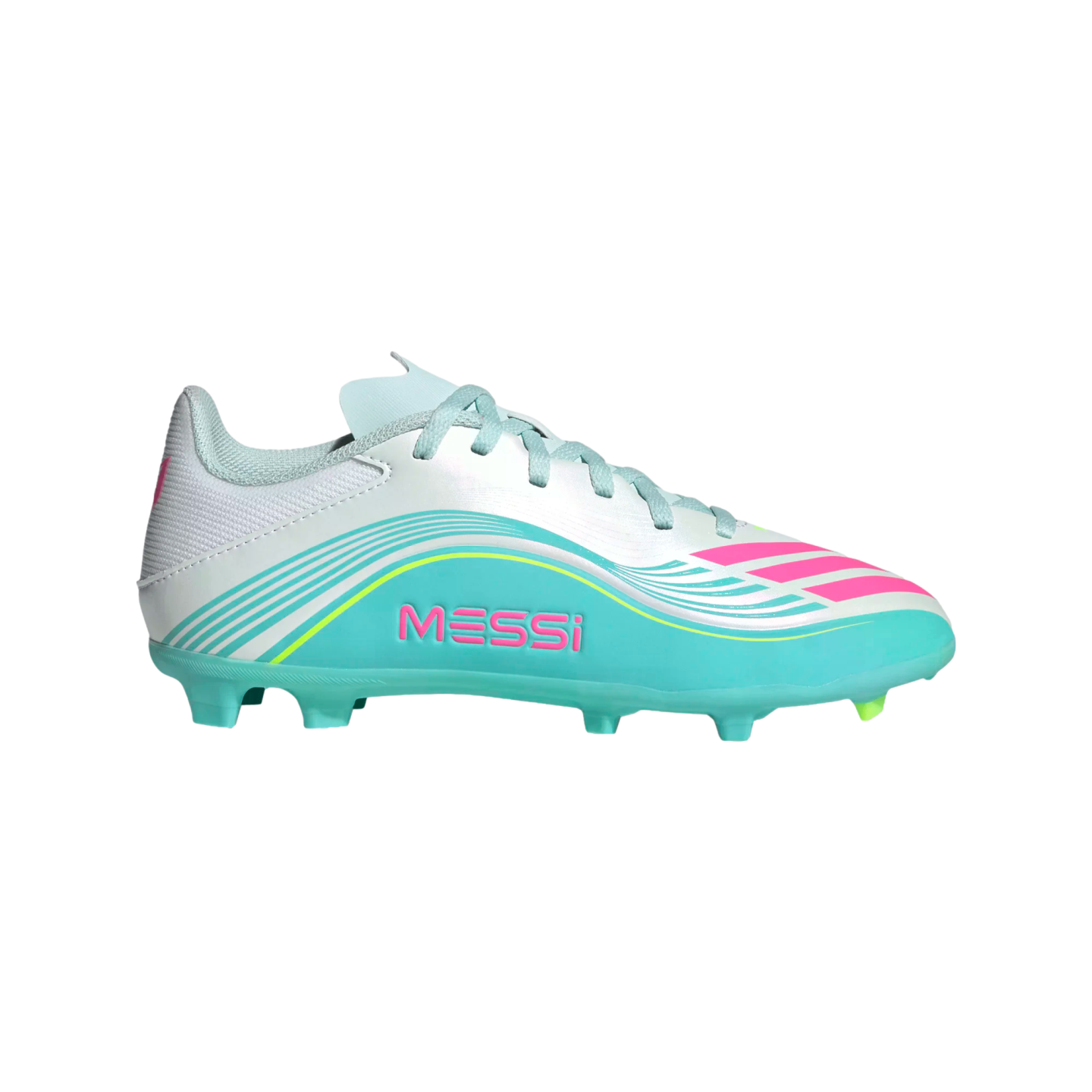 F50 Messi League Youth Firm Ground Cleats Soccer JQ0942 White F50 Messi League Youth Firm Ground Cleats Soccer JQ0942 White