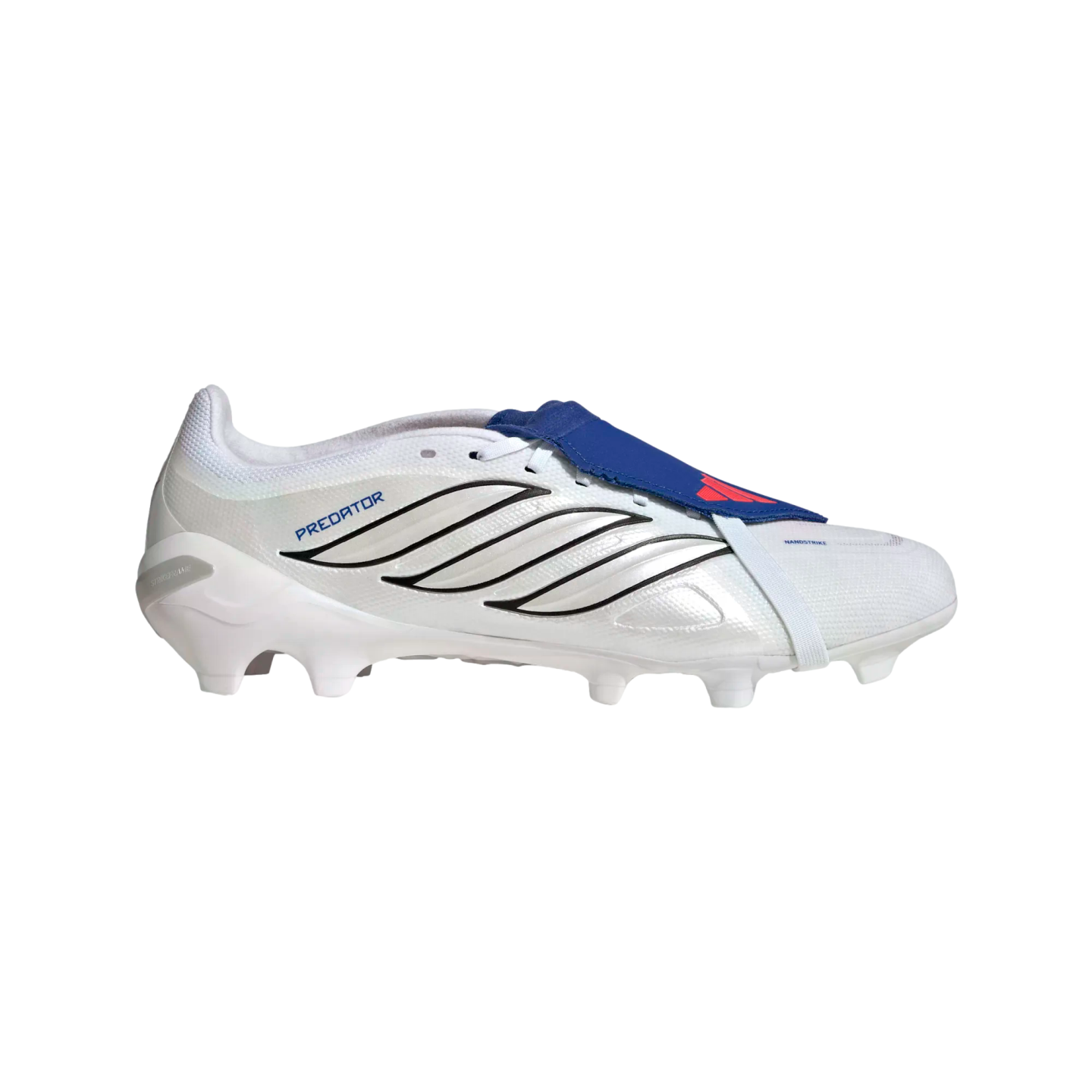 Predator League Foldover Tongue Firm Ground Cleats Soccer JS0424 White