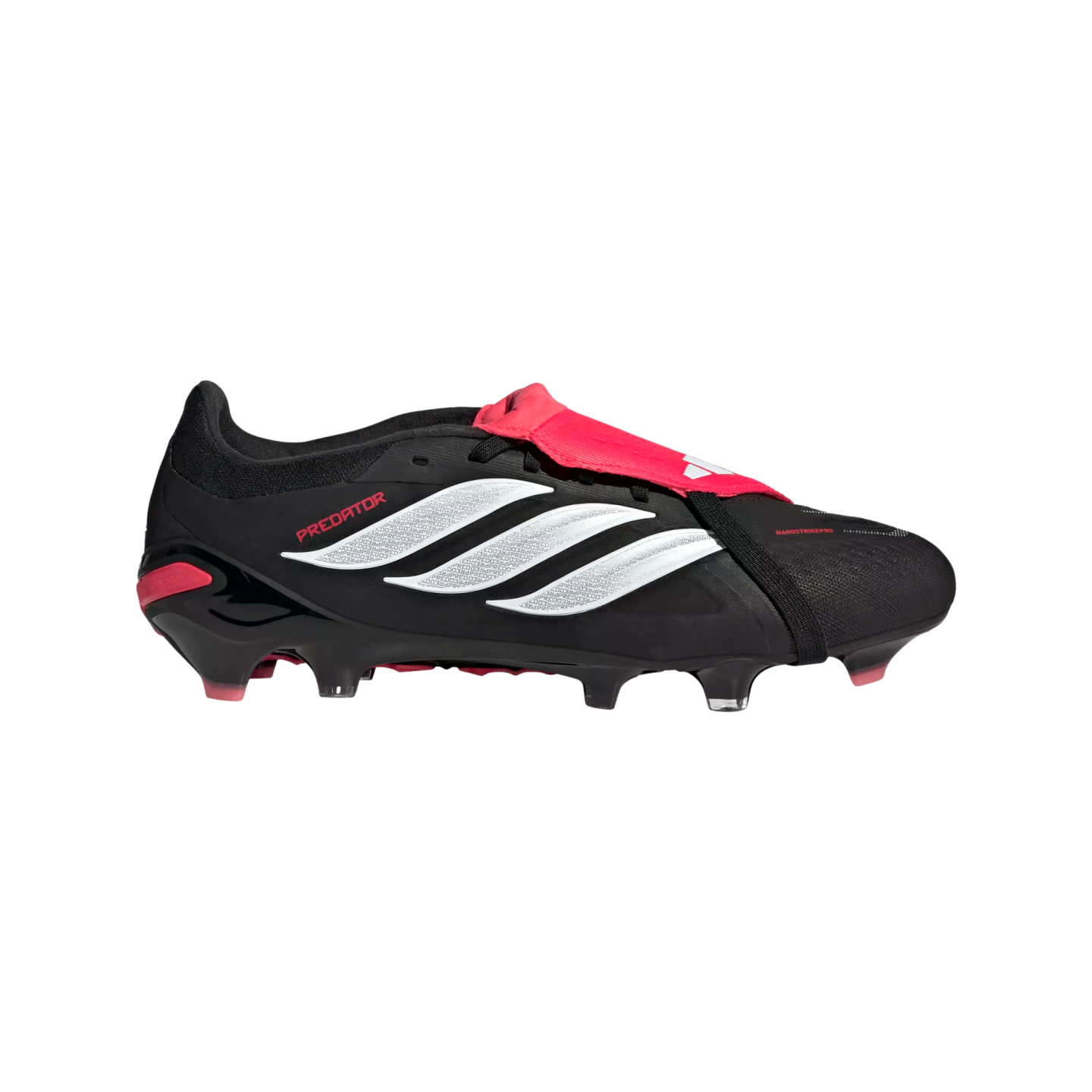 Predator Pro Foldover Tongue Firm Ground Cleats Soccer JS0952 Black