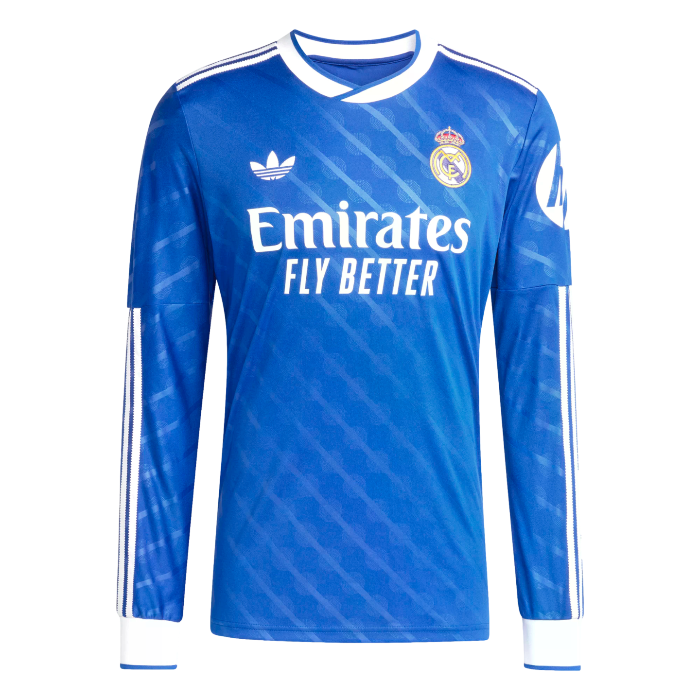 Adidas Real Madrid 25/26 Long Sleeve Third Jersey Soccer JW4054 Blue