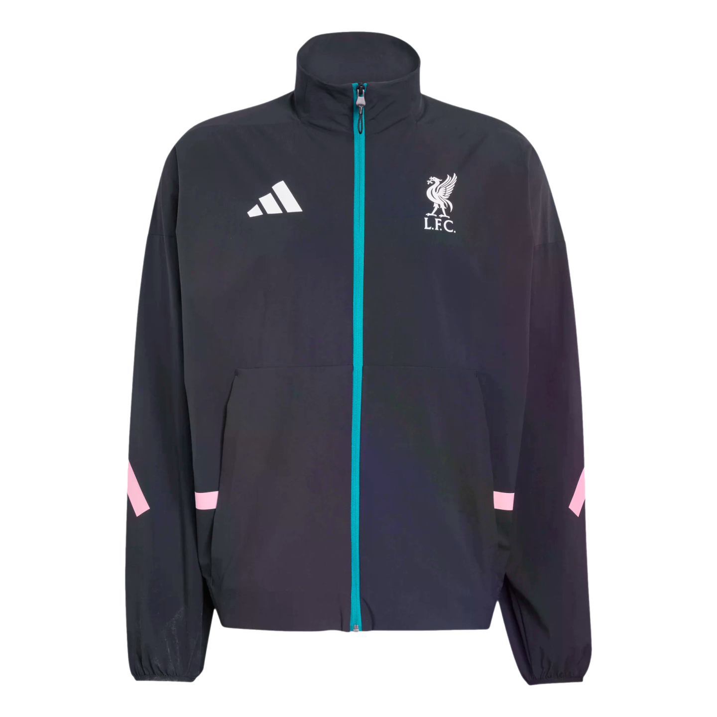 Adidas Liverpool ZNE Anthem Jacket Soccer JZ0138 Black Adidas Liverpool ZNE Anthem Jacket Soccer JZ0138 Black