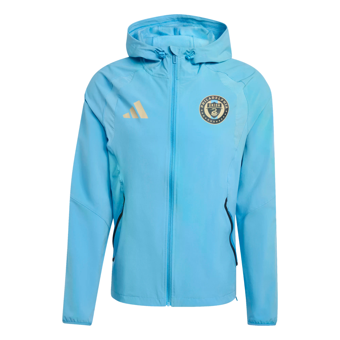 Adidas Philadelphia Union Travel Full Zip Windbreaker Jacket