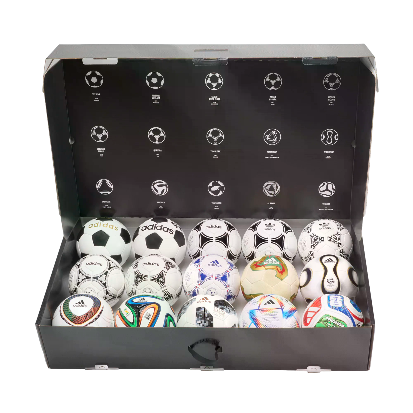 Adidas World Cup Historical Match Ball Set Soccer KB1812 Multi Adidas World Cup Historical Match Ball Set Soccer KB1812 Multi