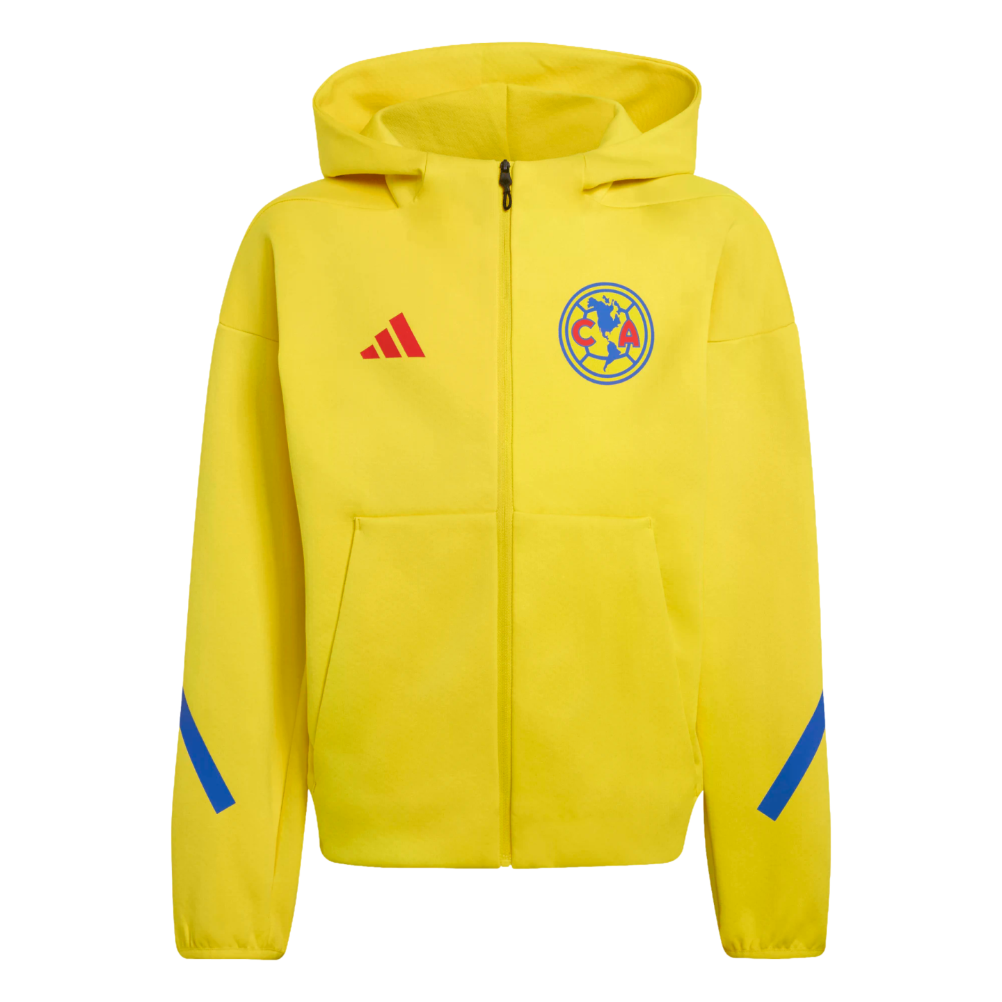 Adidas Club America Youth Anthem Jacket Soccer KC4414 Yellow