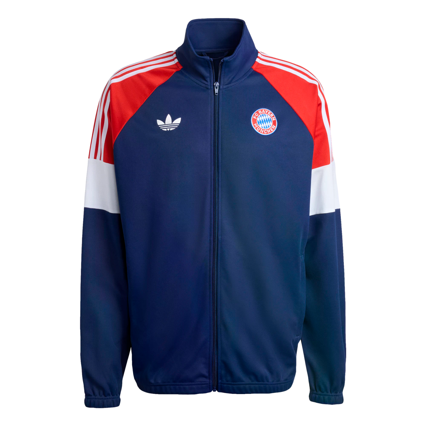 Adidas Bayern Munich Lifestyler Track Top Jacket Soccer KC7796 Blue