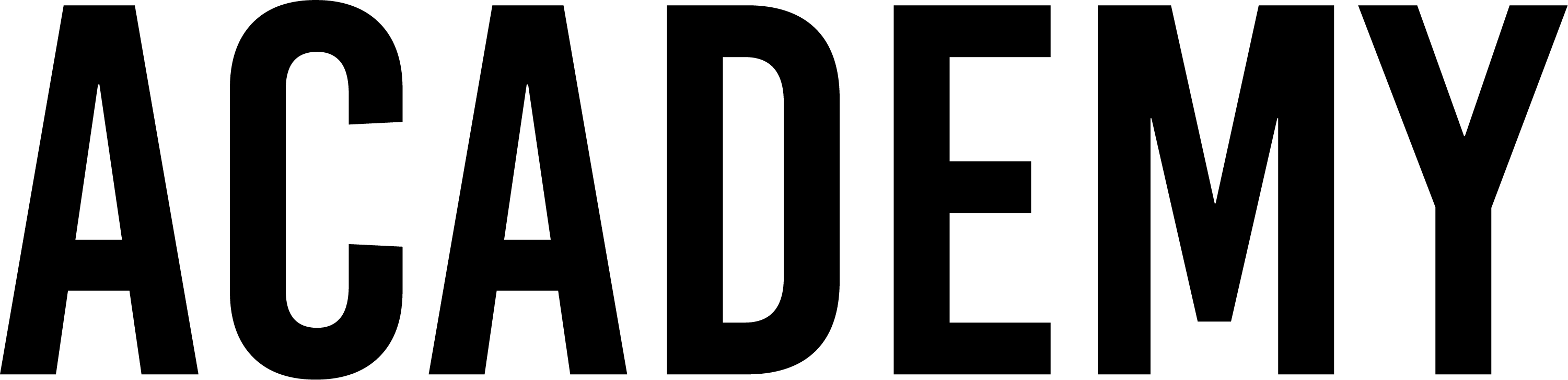 The word "ACADEMY" in bold black sans-serif capital letters on a white background.