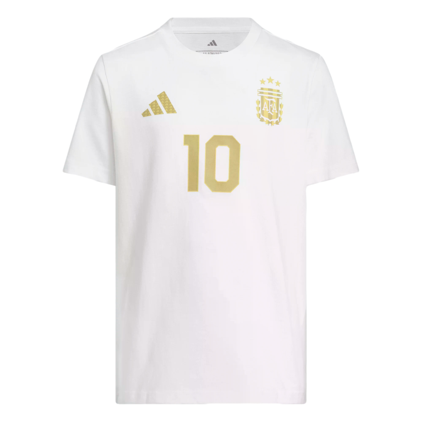 Adidas Argentina Messi 10 Youth Tee Soccer KG3094 White