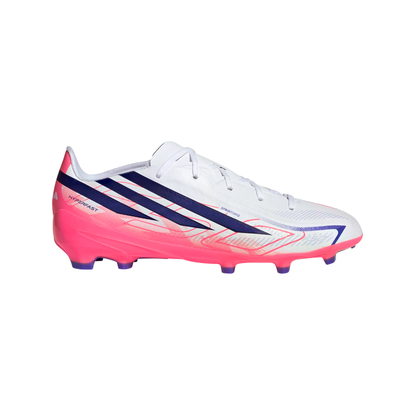 F50 Hyperfast League Youth Firm Ground Cleats Soccer KK1397 White